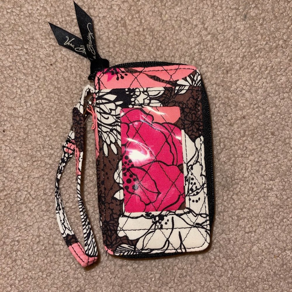 Vera Bradley Mocha Rouge Wristlet Wallet